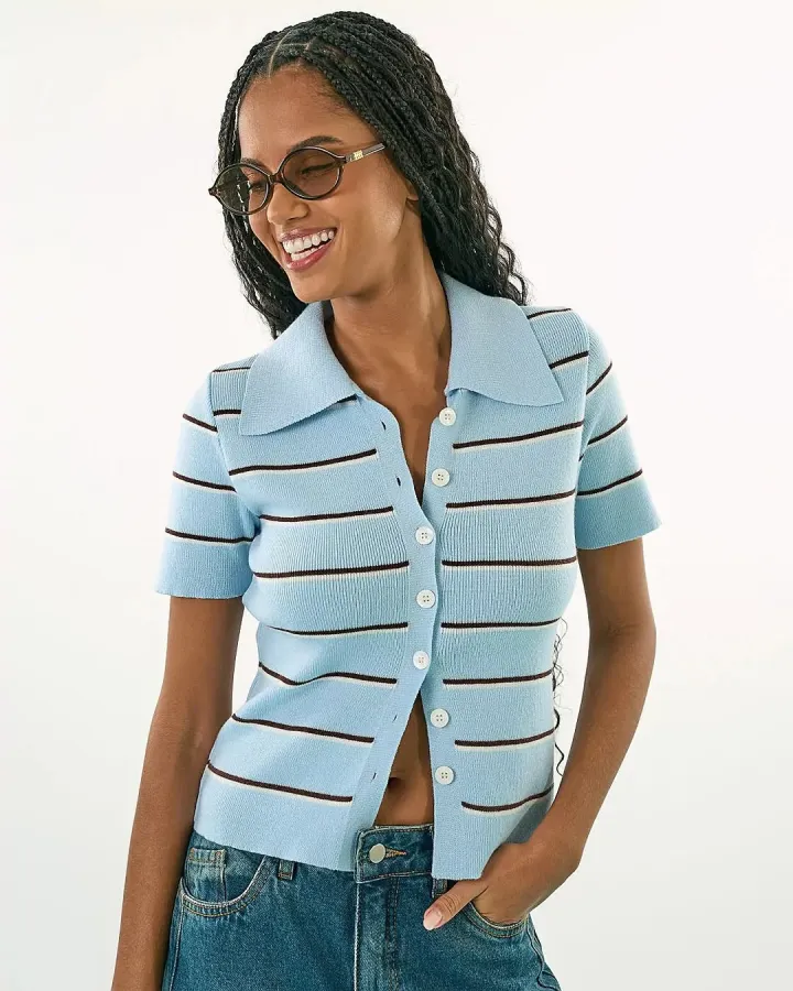 Polo em tricot